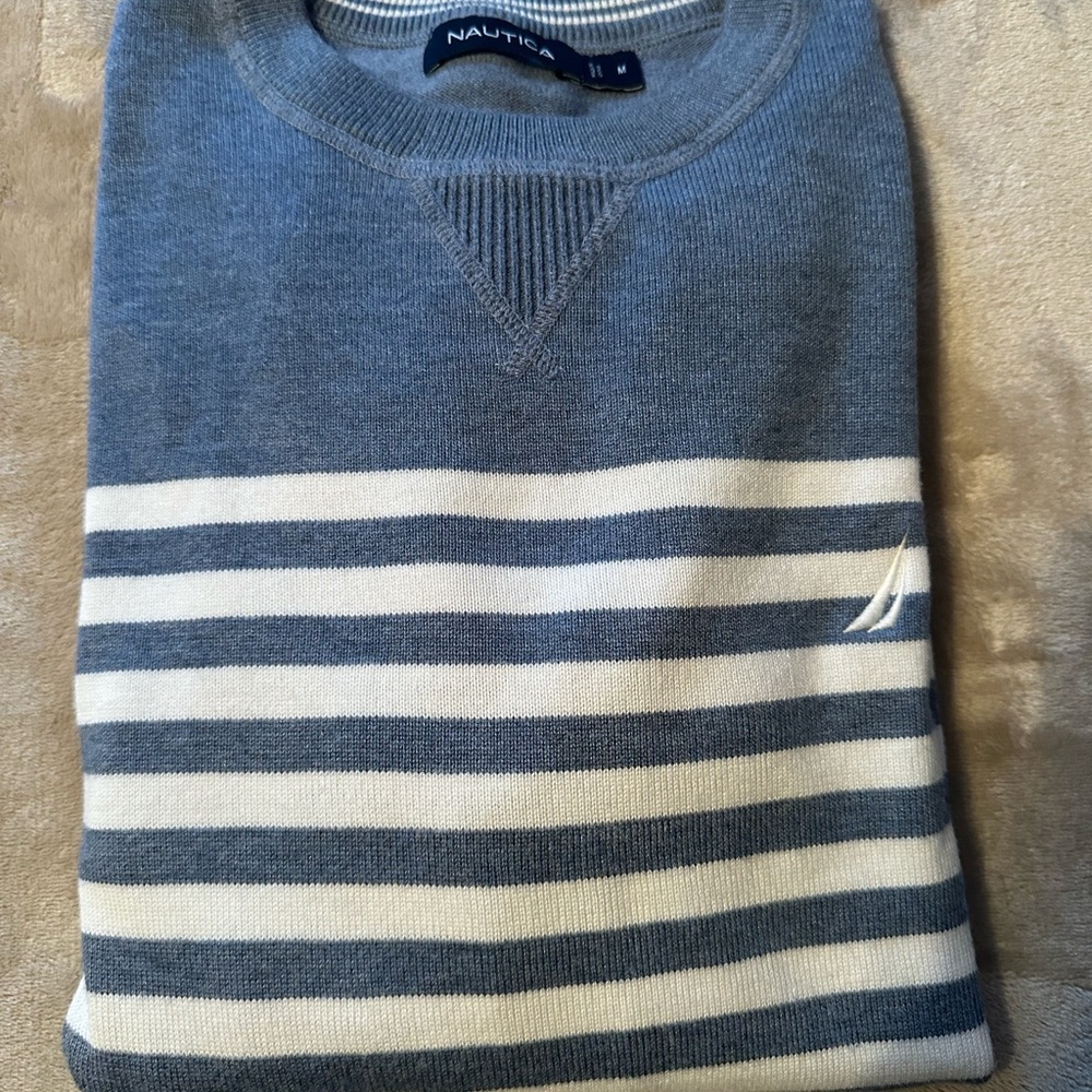 Sailor blue striped nautical sweater